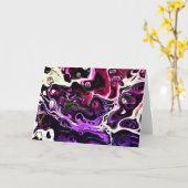 Abstrakte Farbstudie 199, Karte (Gelbe Blume)