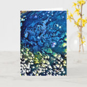 Abstrakte Farbstudie 19, Karte (Gelbe Blume)