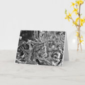 Abstrakte Farbstudie 1 / Noir, Karte (Gelbe Blume)