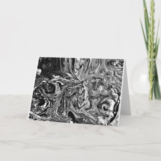 Abstrakte Farbstudie 1 / Noir, Karte (Vorderseite)