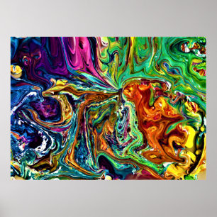 Abstrakte Farbstudie 1, Poster
