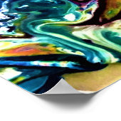 Abstrakte Farbstudie 1, Poster (Ecke)