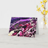 Abstrakte Farbstudie 200, Karte (Gelbe Blume)