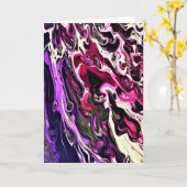 Abstrakte Farbstudie 200, Karte (Gelbe Blume)