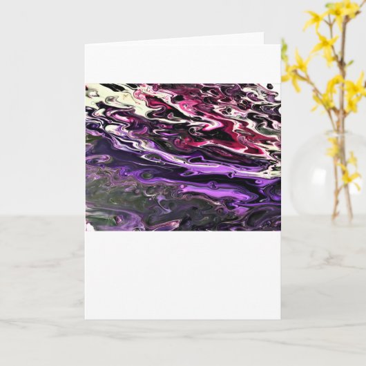 Abstrakte Farbstudie 201, Karte (Gelbe Blume)