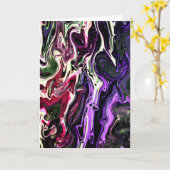 Abstrakte Farbstudie 203, Karte (Gelbe Blume)