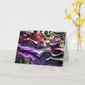 Abstrakte Farbstudie 203, Karte (Gelbe Blume)