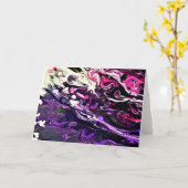 Abstrakte Farbstudie 204, Karte (Gelbe Blume)