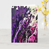 Abstrakte Farbstudie 204, Karte (Gelbe Blume)