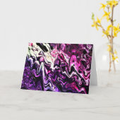 Abstrakte Farbstudie 205, Karte (Gelbe Blume)