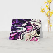 Abstrakte Farbstudie 206, Karte (Gelbe Blume)