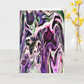 Abstrakte Farbstudie 207, Karte (Gelbe Blume)