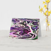 Abstrakte Farbstudie 207, Karte (Gelbe Blume)