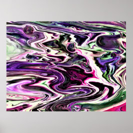 Abstrakte Farbstudie 207, Poster