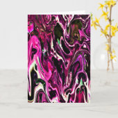 Abstrakte Farbstudie 208, Karte (Gelbe Blume)