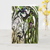 Abstrakte Farbstudie 20, Karte (Gelbe Blume)