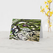 Abstrakte Farbstudie 20, Karte (Gelbe Blume)