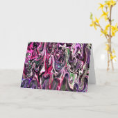 Abstrakte Farbstudie 212, Karte (Gelbe Blume)