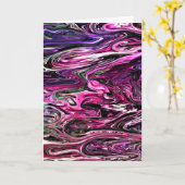 Abstrakte Farbstudie 214, Karte (Gelbe Blume)