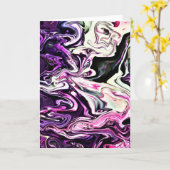 Abstrakte Farbstudie 215, Karte (Gelbe Blume)