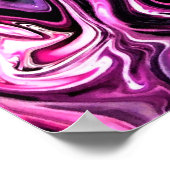 Abstrakte Farbstudie 215, Poster (Ecke)