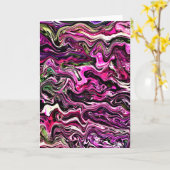 Abstrakte Farbstudie 216, Karte (Gelbe Blume)