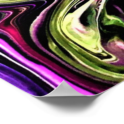 Abstrakte Farbstudie 216, Poster (Ecke)