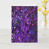 Abstrakte Farbstudie 217, Karte (Gelbe Blume)