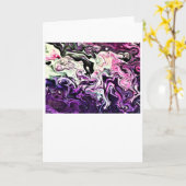 Abstrakte Farbstudie 218, Karte (Gelbe Blume)