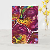 Abstrakte Farbstudie 219, Karte (Gelbe Blume)