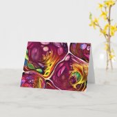 Abstrakte Farbstudie 219, Karte (Gelbe Blume)