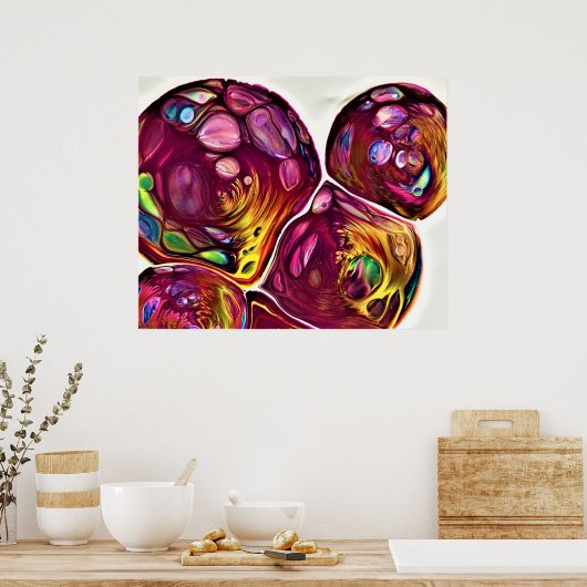 Abstrakte Farbstudie 219, Poster (Küche)