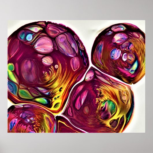 Abstrakte Farbstudie 219, Poster (Vorne)