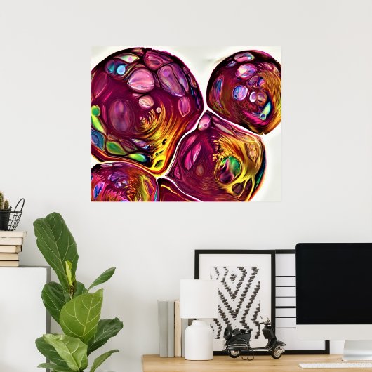 Abstrakte Farbstudie 219, Poster (Heimbüro)