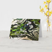 Abstrakte Farbstudie 21, Karte (Gelbe Blume)