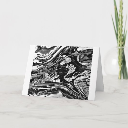 Abstrakte Farbstudie 21 / Noir, Karte (Vorderseite)