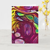 Abstrakte Farbstudie 220, Karte (Gelbe Blume)