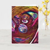 Abstrakte Farbstudie 221, Karte (Gelbe Blume)