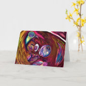 Abstrakte Farbstudie 221, Karte (Gelbe Blume)