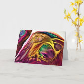 Abstrakte Farbstudie 222, Karte (Gelbe Blume)