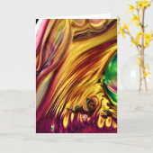 Abstrakte Farbstudie 223, Karte (Gelbe Blume)