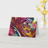 Abstrakte Farbstudie 225, Karte (Gelbe Blume)