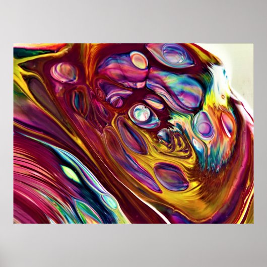 Abstrakte Farbstudie 225, Poster (Vorne)