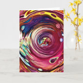 Abstrakte Farbstudie 227, Karte (Gelbe Blume)