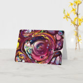 Abstrakte Farbstudie 228, Karte (Gelbe Blume)