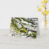 Abstrakte Farbstudie 22, Karte (Gelbe Blume)