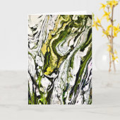 Abstrakte Farbstudie 22, Karte (Gelbe Blume)