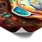 Abstrakte Farbstudie 230, Poster (Ecke)