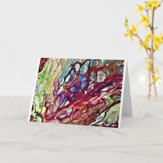 Abstrakte Farbstudie 231, Karte (Gelbe Blume)