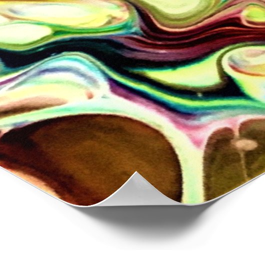 Abstrakte Farbstudie 231, Poster (Ecke)